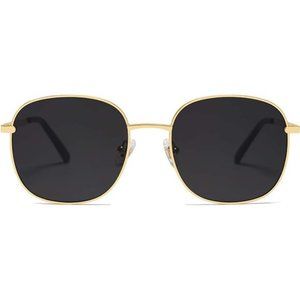 Classic Square Sunglasses for Women Men with Spring Hinge Sunnies